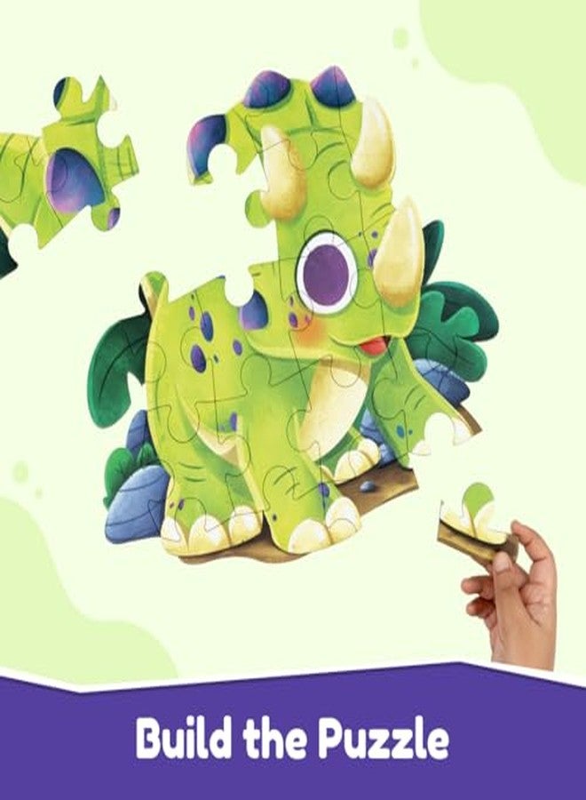 Bloomingo Puzzle Kit - My First Jigsaw Puzzle - Unicorn & The Friendly Fairy - Jigsaw Puzzle for Kids (2-4 Years) 20+ Jigsaw Pieces (Dino) - Image 5